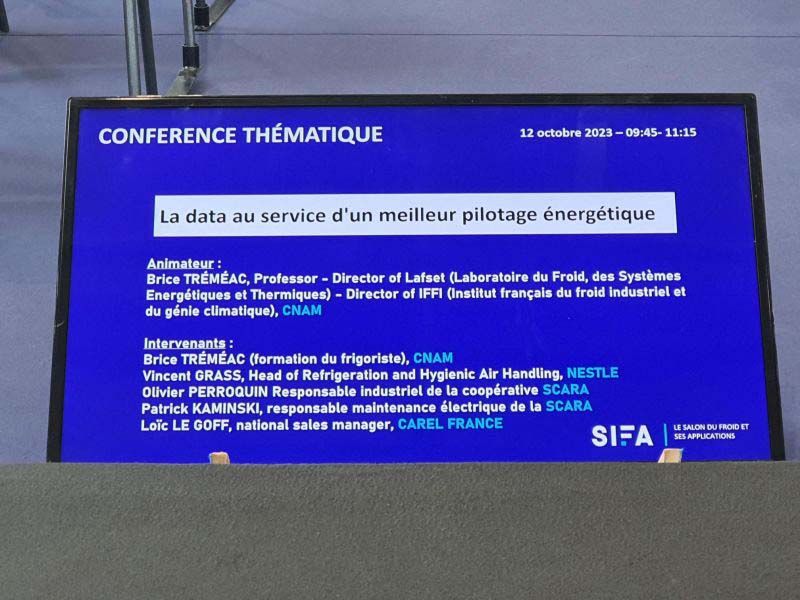Les équipes Scara de la maintenance ont eu l’honneur de prendre la parole lors d’une conférence au Salon Interprofessionnel du Froid et de ses Applications (SIFA) qui s’est tenu en octobre 2023.