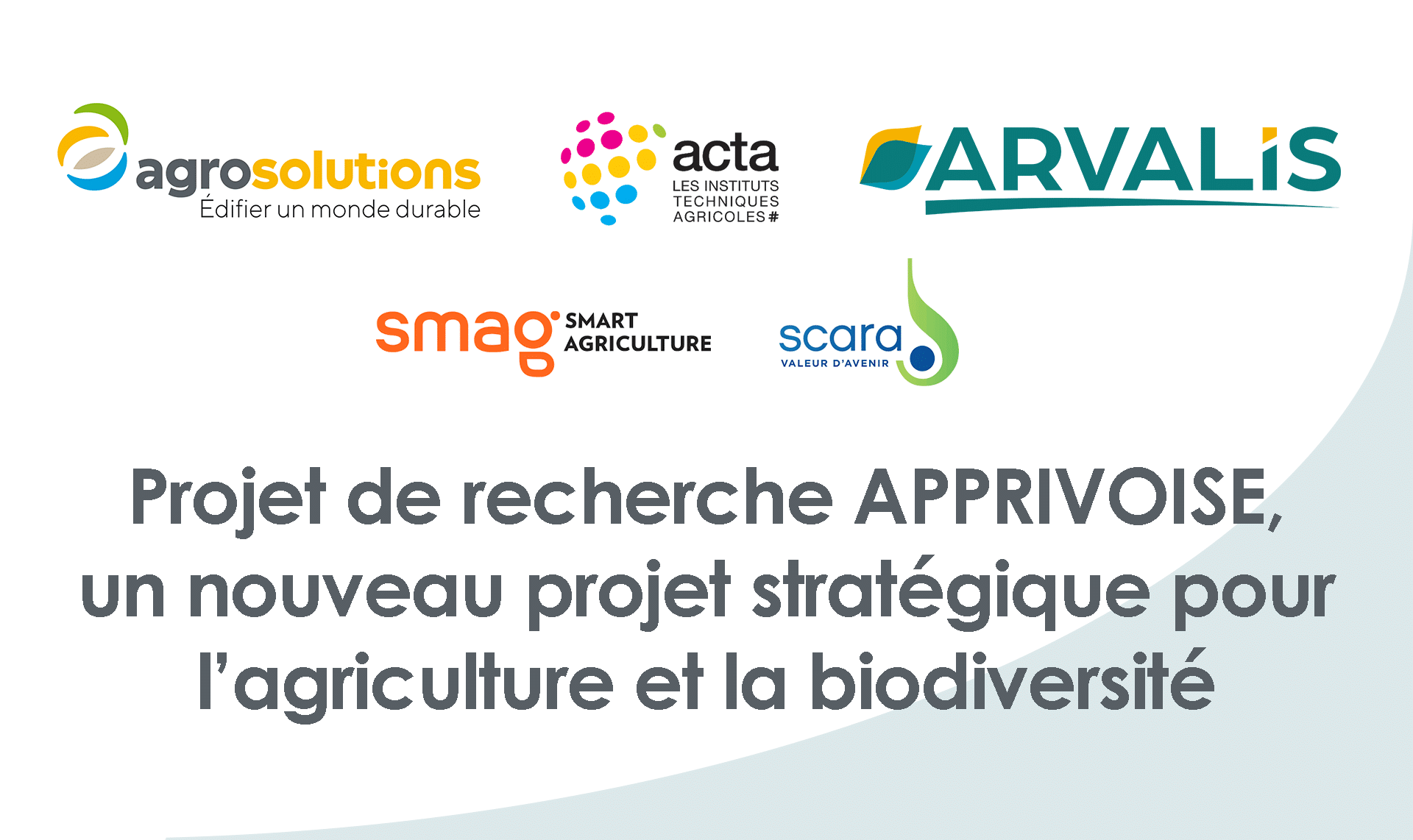 La SCARA partenaire du projet APPRIVOISE visant à mettre en avant et à intégrer des indicateurs d'évaluation de la biodiversité dans les outils de suivi destinés aux agriculteurs